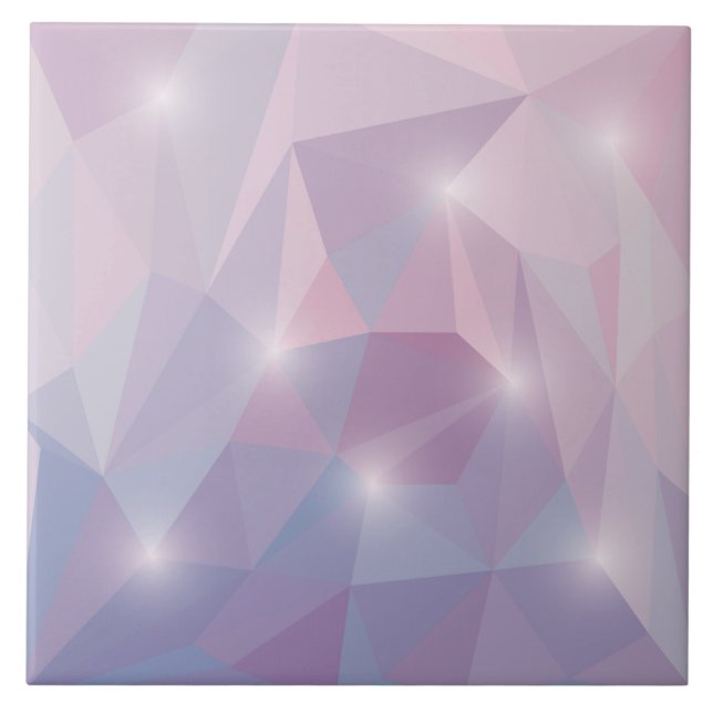 Abstrakt geometrisk polygon kakelplatta (Framsidan)