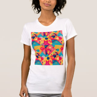 Abstrakt Geometrisk Retroformer T-Shirt