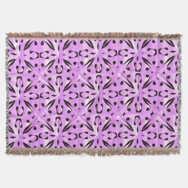 Abstrakt geometrisk solfragment filt (Framsidan)