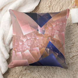 Abstrakt geometrisk texturerad fraktal dekoration kudde