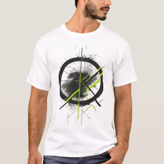 Abstrakt Geometrisk Trash Polka Cyber Grafik T Shirt