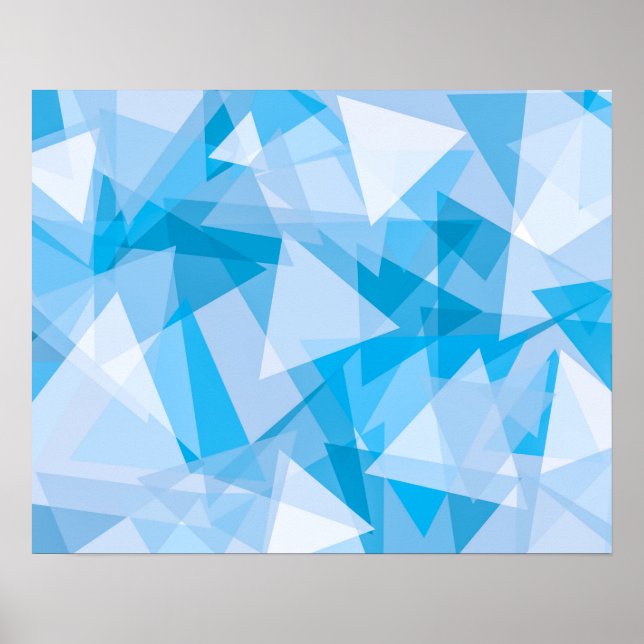 Abstrakt Geometrisk triangel Mönster | Poster (Framsidan)
