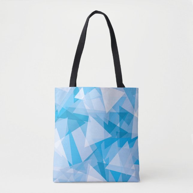 Abstrakt Geometrisk triangel Mönster | Tote Bag Tygkasse (Framsida)