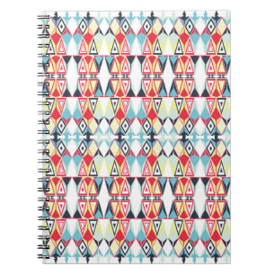 Abstrakt geometrisk tribal linjemönster anteckningsbok