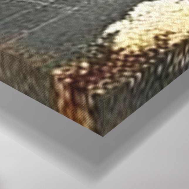 Abstrakt geometrisk väggkonst, modern guld och neu canvastryck (Hörn (nedre))