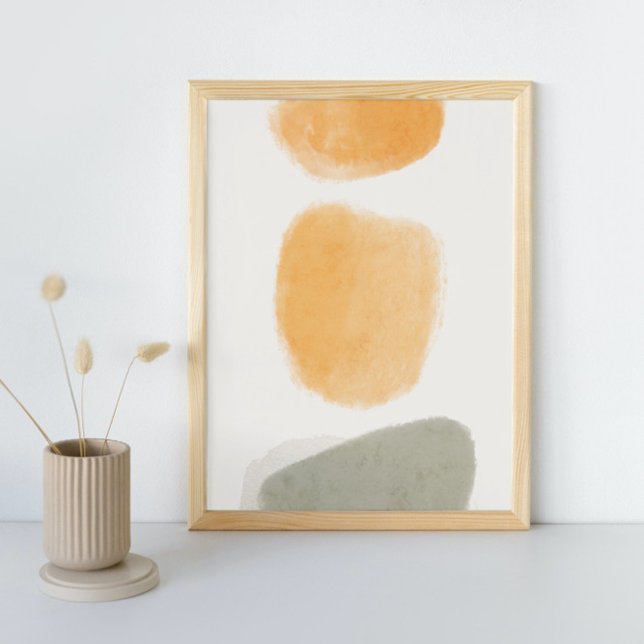 Abstrakt Geometrisk vattenfärg, Abstrakt, minimal Poster (Skapare uppladdad)