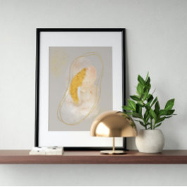 Abstrakt Geometrisk vattenfärg, Abstrakt, minimal Poster