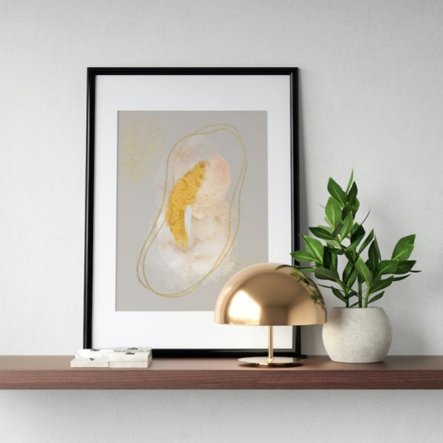 Abstrakt Geometrisk vattenfärg, Abstrakt, minimal Poster (Skapare uppladdad)