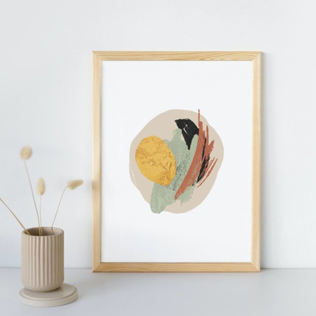 Abstrakt Geometrisk vattenfärg, Abstrakt, minimal Poster (Skapare uppladdad)