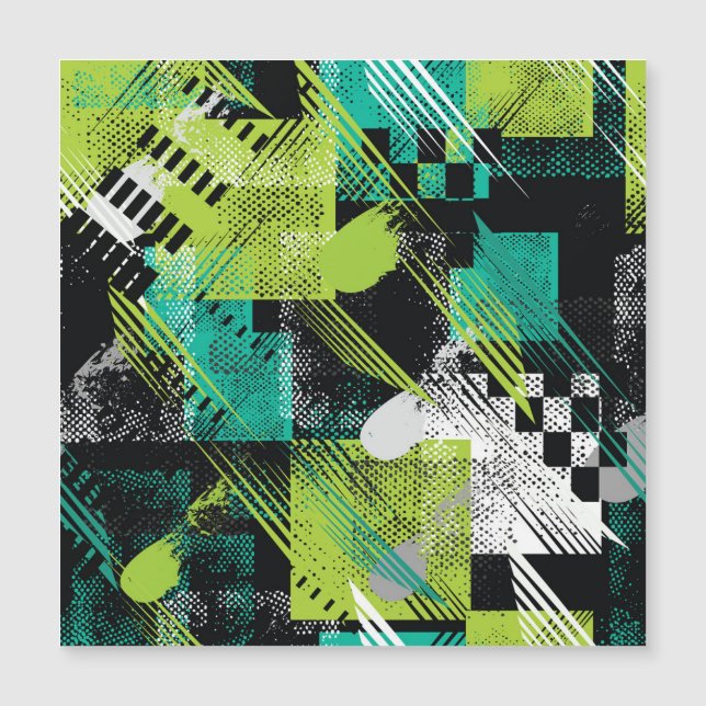 Abstrakt Geometriska punkter Rand Mönster (Framsida)