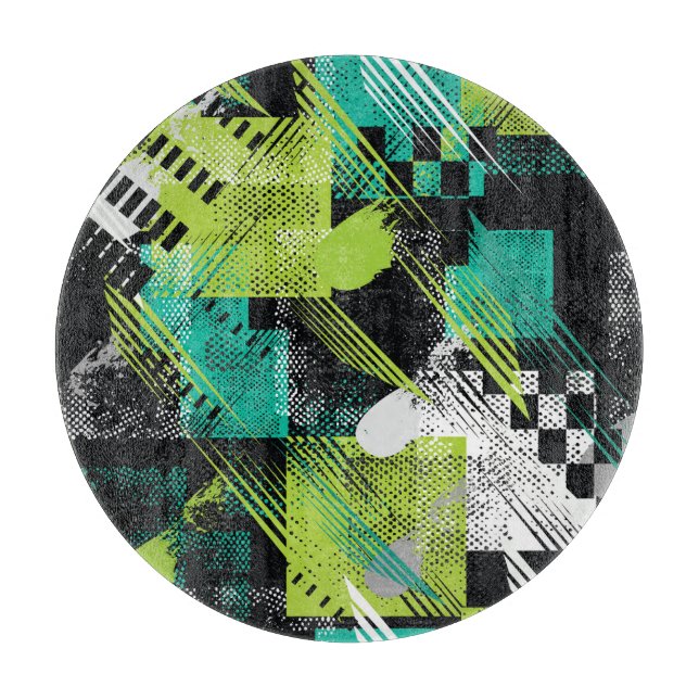 Abstrakt Geometriska punkter Rand Mönster (Framsidan)