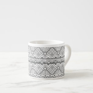 Abstrakt geometriskt Aztec mönster 2 Espressomugg