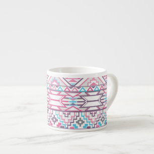 Abstrakt geometriskt Aztec mönster 3 Espressomugg