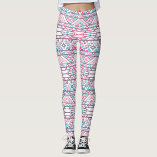 Abstrakt geometriskt Aztec mönster 3 Leggings