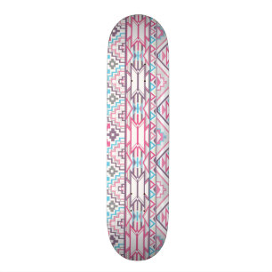 Abstrakt geometriskt Aztec mönster 3 Mini Skateboard Bräda 18,7 Cm
