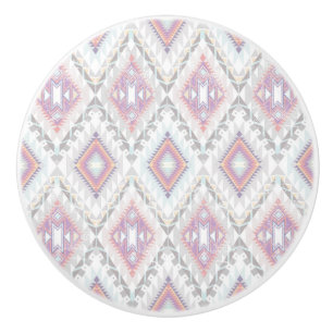 Abstrakt geometriskt Aztec mönster Knopp