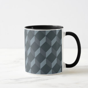Abstrakt geometriskt bakgrundsmönster mugg