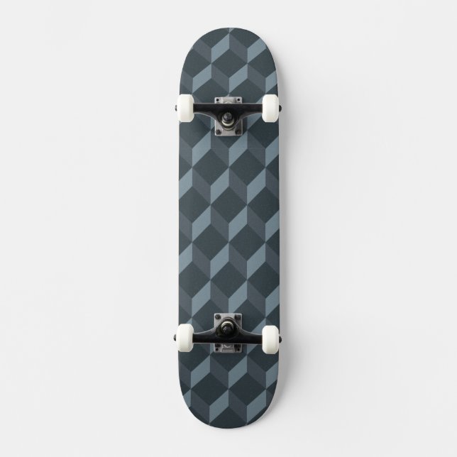 Abstrakt geometriskt bakgrundsmönster old school skateboard bräda 21,6 cm (Framsida)