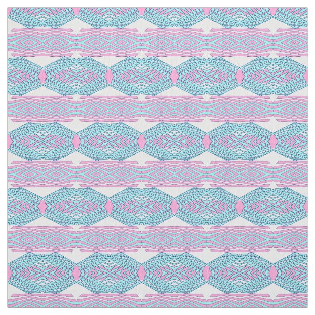 Abstrakt geometriskt bohomönster tyg (Provkarta)