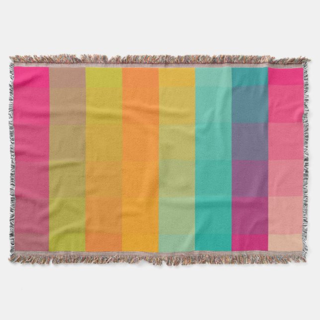 Abstrakt geometriskt mönster mysfilt (Framsidan)