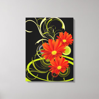 Abstrakt Gerbera Canvastryck