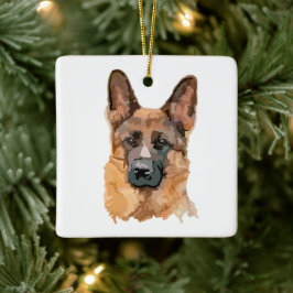 Abstrakt German shepard Ornament