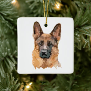 Abstrakt German shepard Ornament