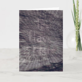 Abstrakt Ghost-tecken på Brick Byggnad Kort