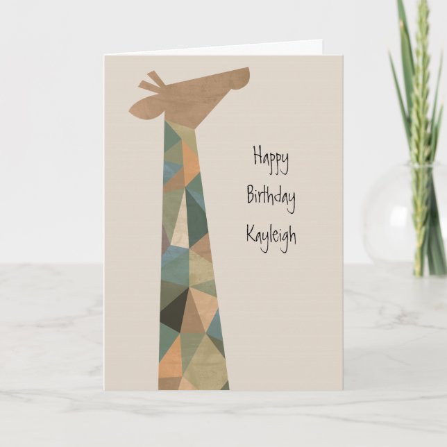 Abstrakt Giraffe Kort (Framsida)