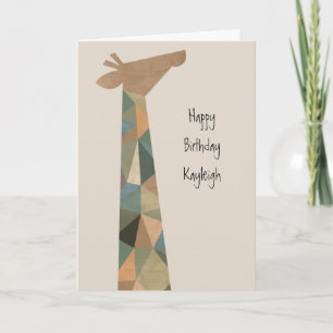 Abstrakt Giraffe Kort