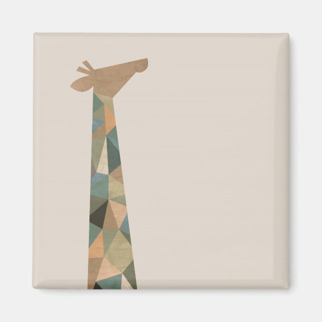 Abstrakt Giraffe Magnet (Framsidan)