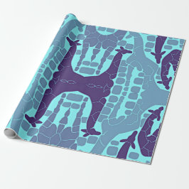 Abstrakt Giraffe Mönster Presentpapper