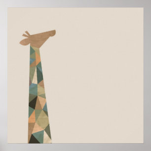 Abstrakt Giraffe Poster