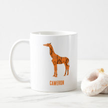 Abstrakt giraffe silhouette monogram