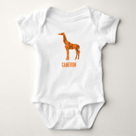 Abstrakt giraffe silhouette monogram t shirt