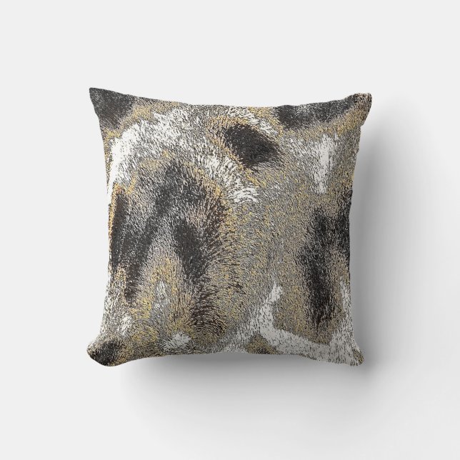 ABSTRAKT GIRAFFE SKIN KUDDE (Framsida)