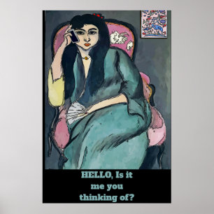 Abstrakt Girl on Cell Mobil Poster