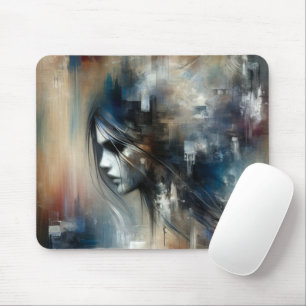 Abstrakt Girl Painting Musmatta