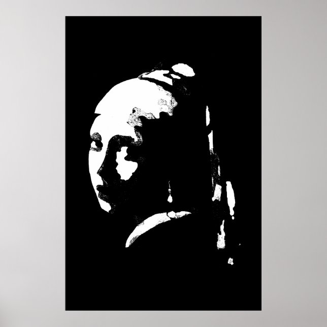 Abstrakt Girl with Pearl Earring Poster (Framsidan)