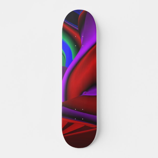 Abstrakt Girly Old school Skateboard (Framsida)