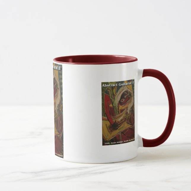 abstrakt gitarrist II Mugg (Höger)