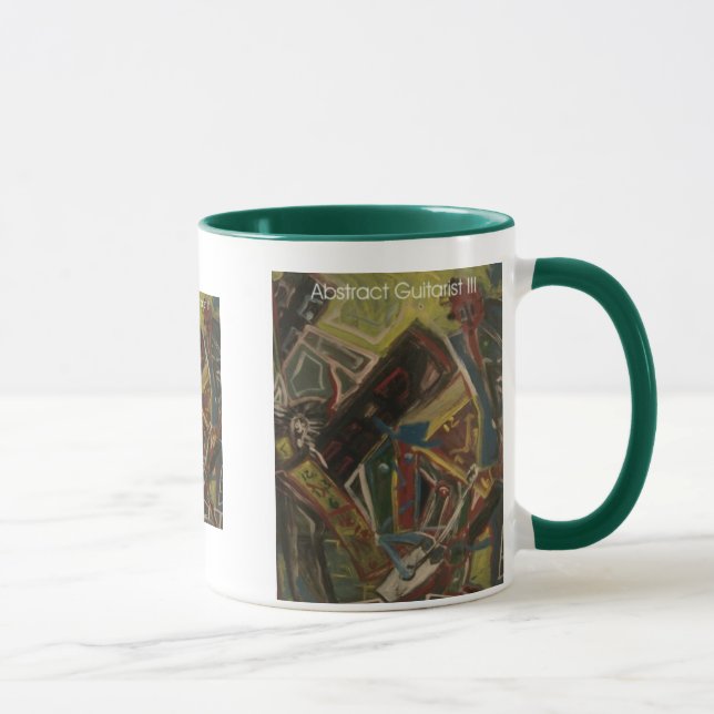 abstrakt gitarrist III Mugg (Höger)
