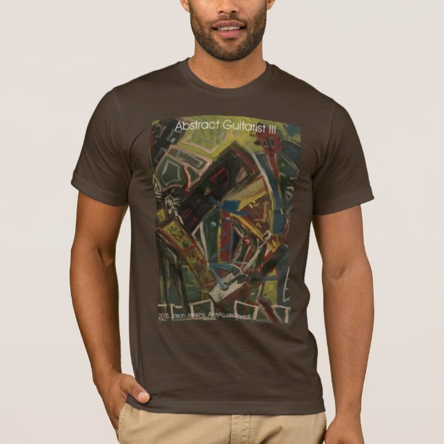Abstrakt gitarrist III T-shirt (Framsida)