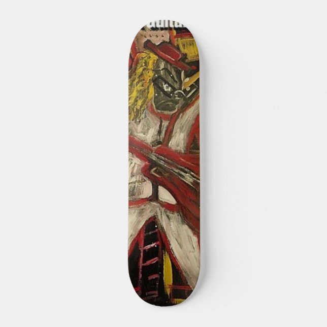 Abstrakt gitarrist VII Skateboard Bräda 21,5 Cm (Framsida)