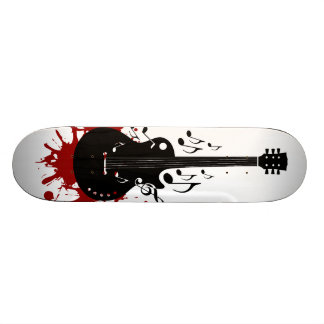 Abstrakt gitarrSkateboarddesign Skateboard Bräda 20,5 Cm
