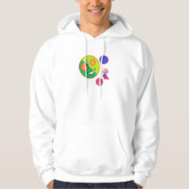 Abstrakt Glad Konst Hoodie