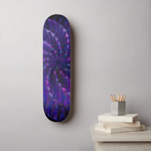 Abstrakt Glas Pinjul Mini Skateboard Bräda 18,5 Cm