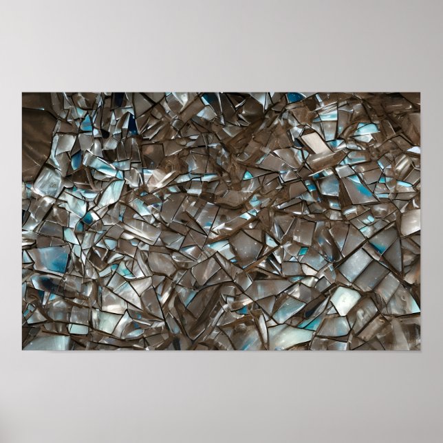 Abstrakt glasdel poster (Framsidan)