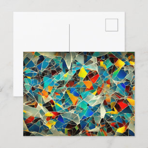 Abstrakt glasdel vykort