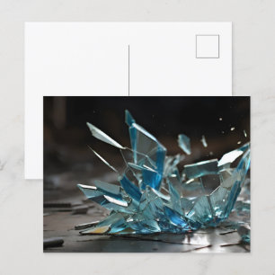 Abstrakt glasdel vykort